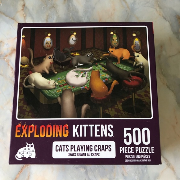 Exploding Kittens 500 Piece Puzzle Bundle of 4 - Picture 13 of 16